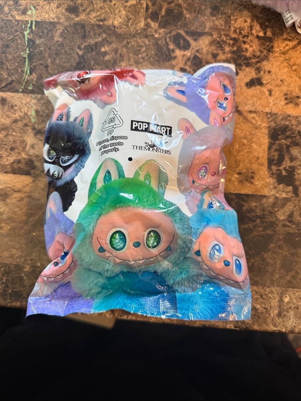 Pop Mart The Monsters Green Plush Small Pet Toy Blind bag color unknown